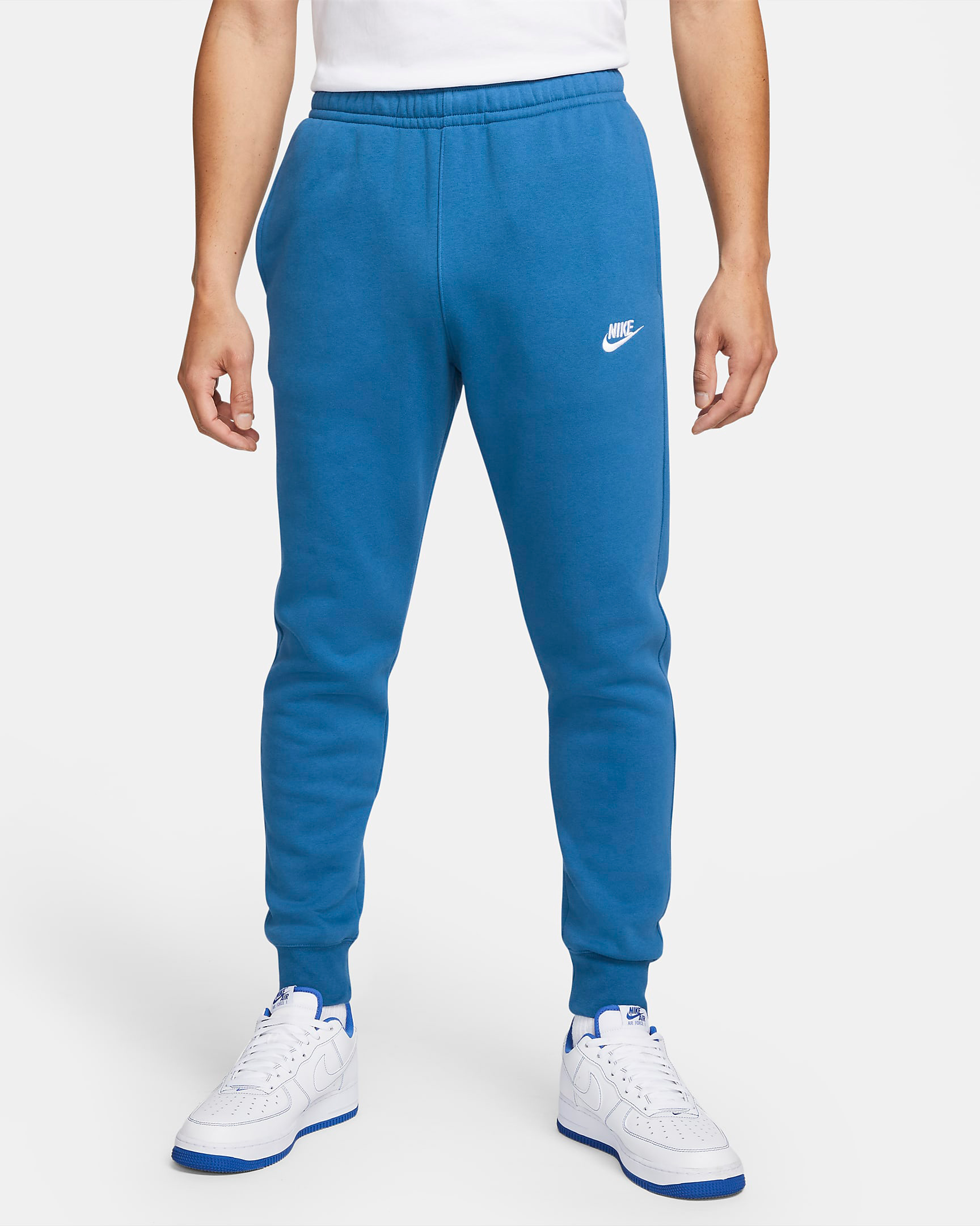 Air Jordan 1 High Dark Marina Blue Nike Club Fleece Clothing