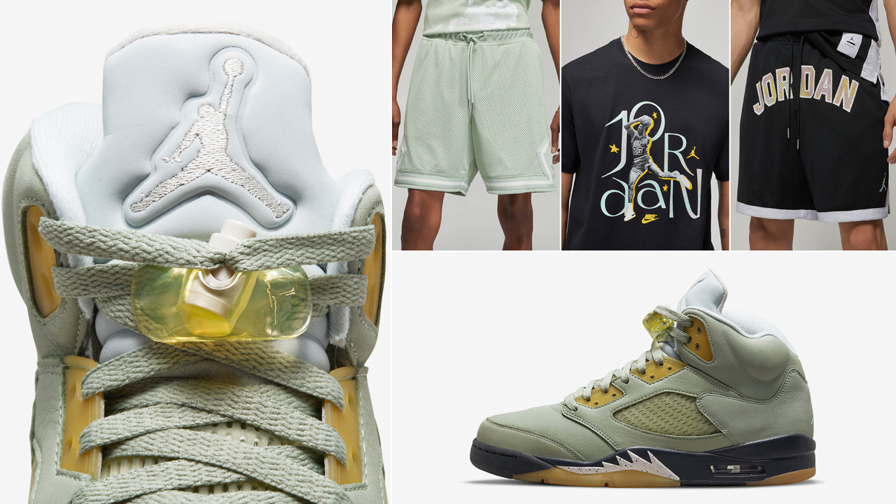 Air Jordan 5 Jade Horizon Shirts Hats Clothing Outfits