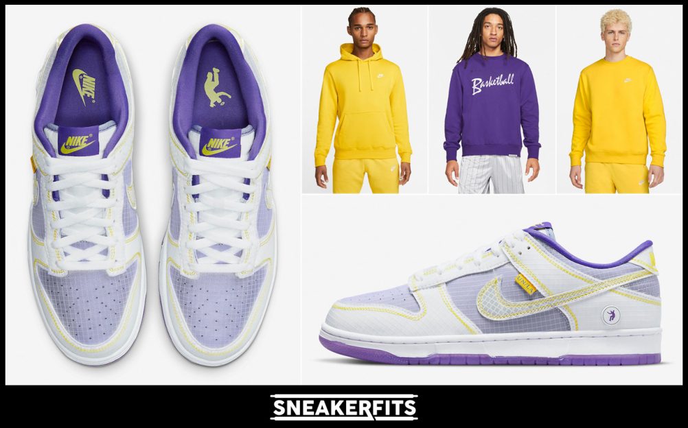 Nike Dunk Low Union Court Purple Shirts Clothing Outfits