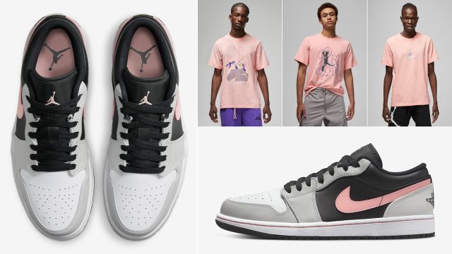air-jordan-1-low-grey-fog-bleached-coral-shirts-clothing-outfits