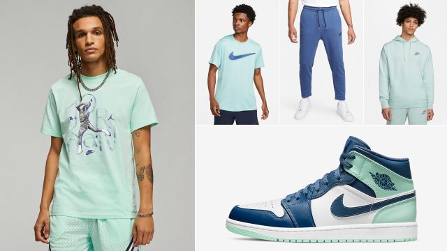 air-jordan-1-mid-blue-mint-shirts-clothing-outfits