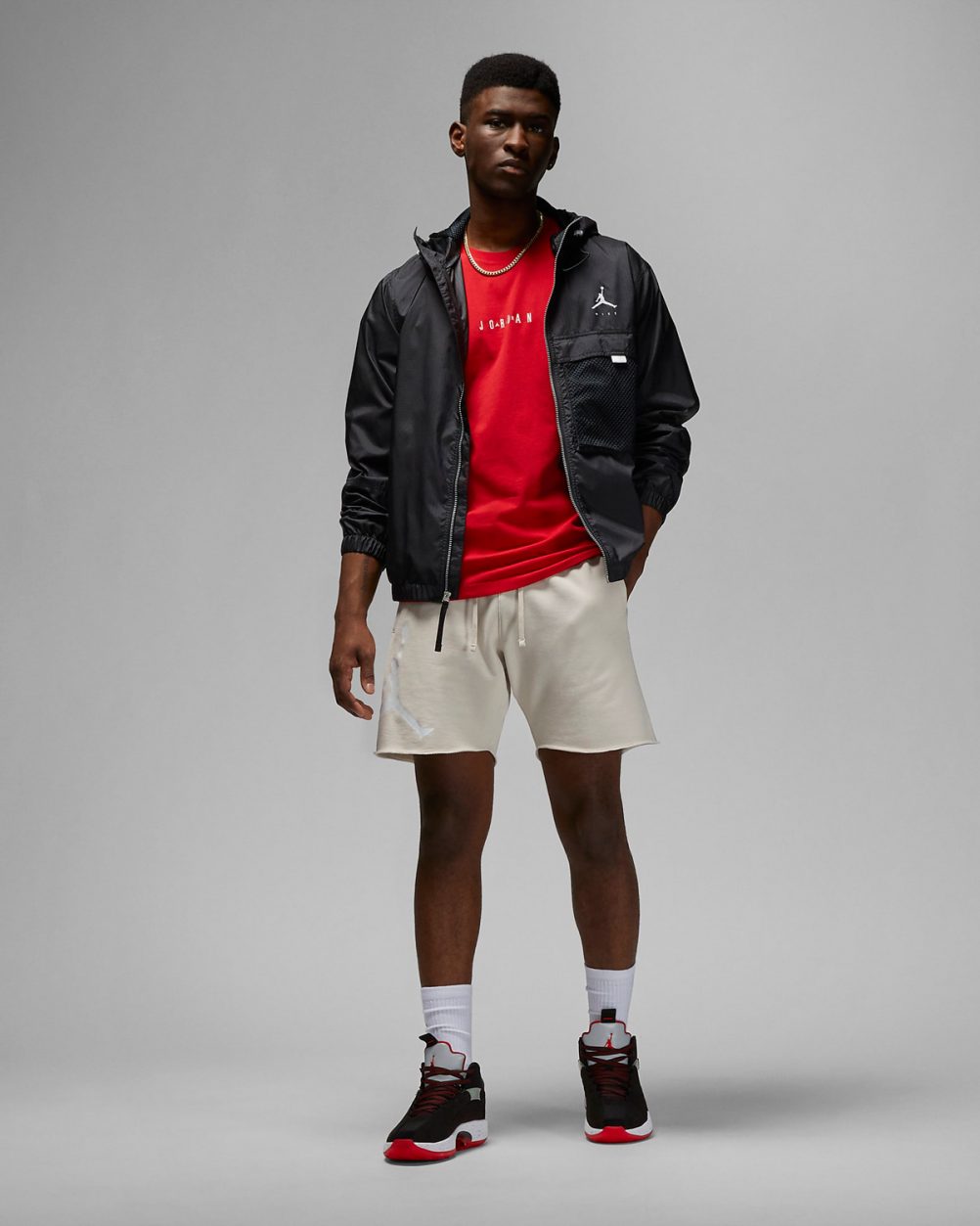 Jordan Fire Red Shirts Clothing Sneaker Outfits