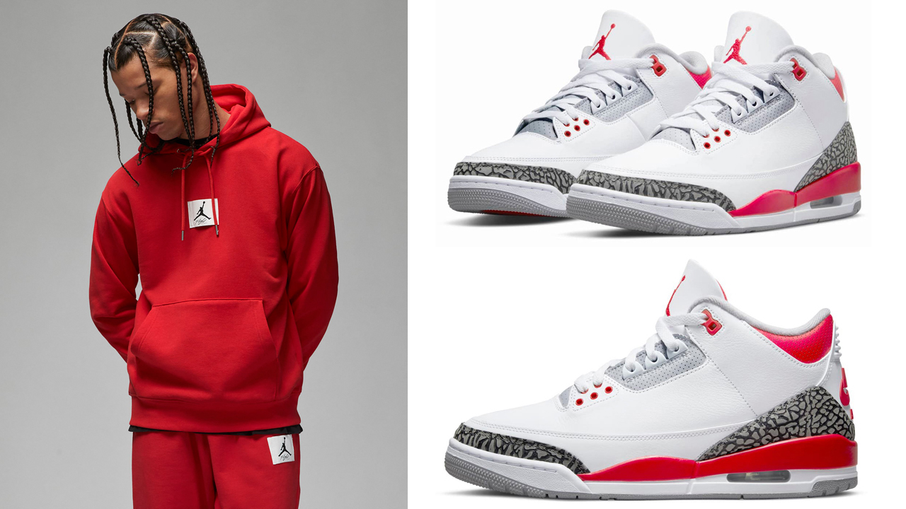 air jordan 3 fire red outfit