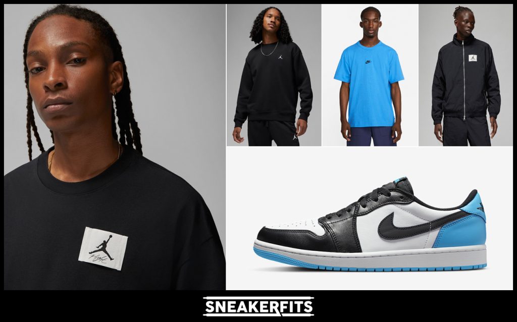 How to Style Air Jordan 1 Low OG UNC with Shirts and Outfits