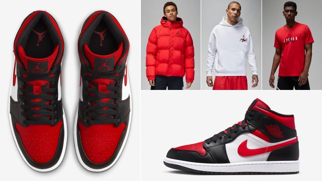 air-jordan-1-mid-fire-red-shirts-and-clothing-to-match