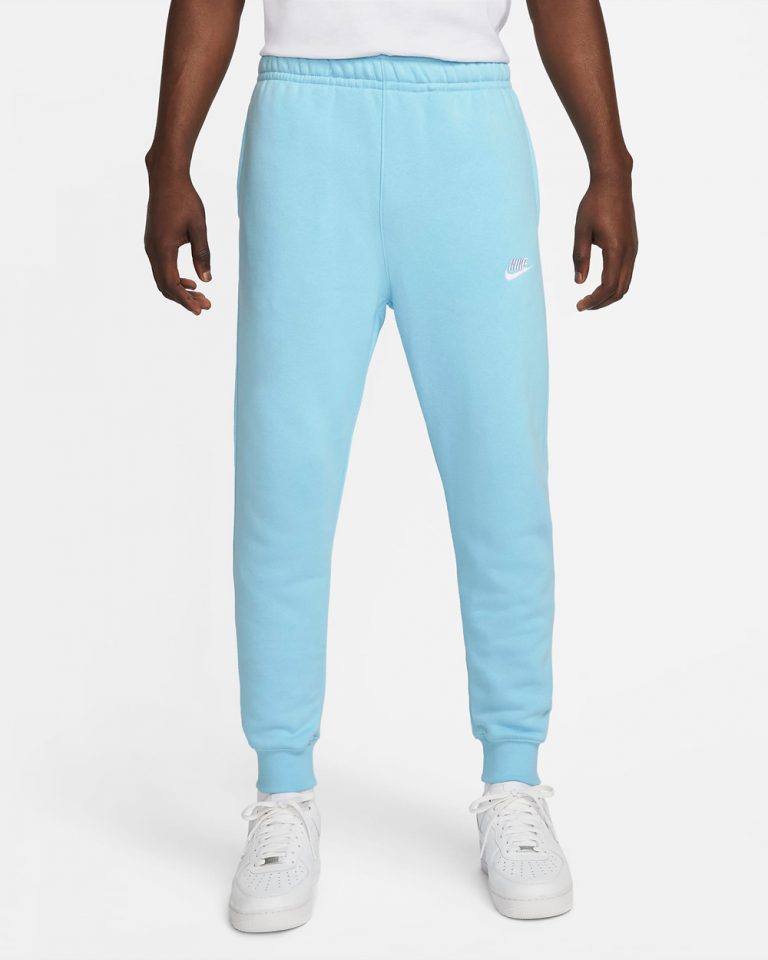 nike club fleece joggers blue