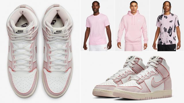 nike-dunk-high-1985-pink-denim-barely-rose-matching-outfits