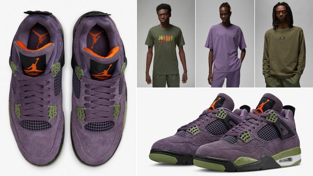 Air-Jordan-4-Canyon-Purple-Shirts-Clothing-Matching-Outfits