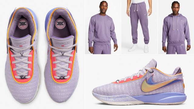 Nike-LeBron-20-Violet-Frost-Shirts-Clothing-Matching-Outfits