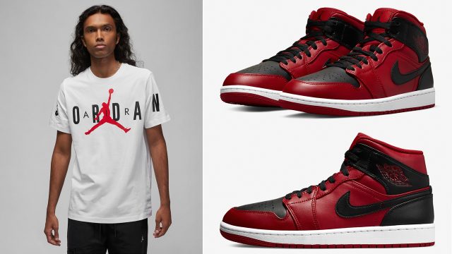 Air-Jordan-1-Mid-Gym-Red-Black-Shirt-Outfit