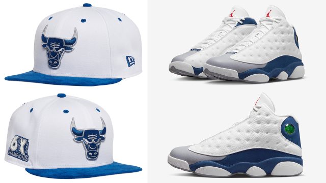 Air-Jordan-13-French-Blue-New-Era-Bulls-Snapback-Hat