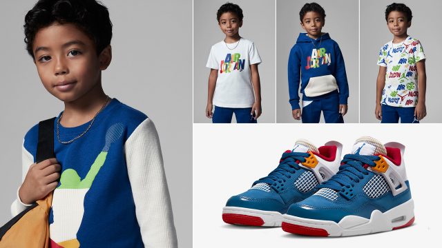 Air-Jordan-4-Messy-Room-Kids-Grade-School-Shirts-Clothing-Outfits