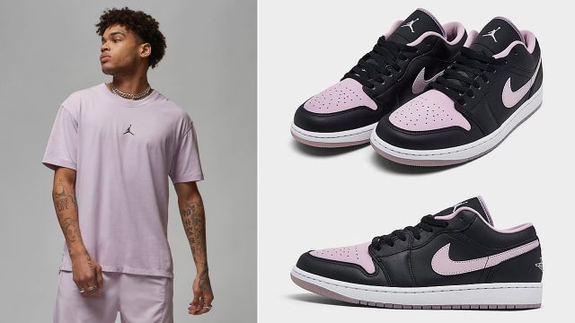 Air-Jordan-1-Low-Black-Iced-Lilac-Shirts-Clothing-Outfits