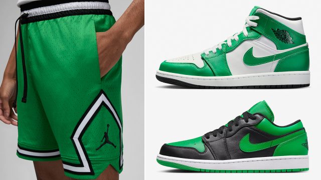 Air-Jordan-1-Lucky-Green-Shorts-Match