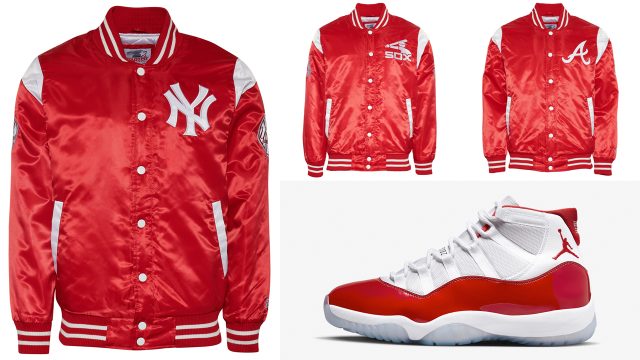 Air-Jordan-11-Cherry-Red-White-Starter-Jackets