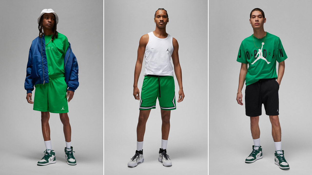 Jordan Lucky Green Shirts Shorts Clothing Sneaker Outfits