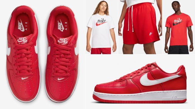 Nike-Air-Force-1-Low-University-Red-Color-of-the-Month-Shirts-Clothing-Outfits