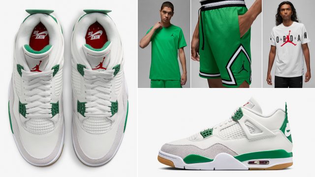 Nike-SB-Air-Jordan-4-Pine-Green-Restock-Shirts-Hats-Clothing-Outfits