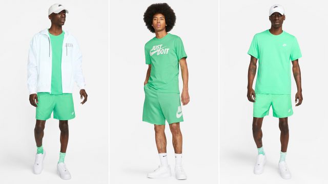 Nike-Sportswear-Spring-Green-Shirts-Shorts-Clothing-Sneaker-Outfits