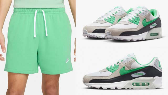 Nike-Air-Max-90-Spring-Green-Shorts-Outfit