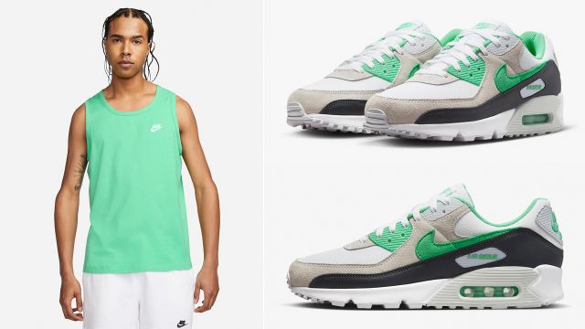 Nike-Air-Max-90-Spring-Green-Tank-Top-Shirt-Outfit