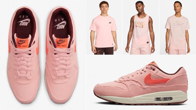 Nike-Air-Max-1-Coral-Stardust-Shirts-Clothing-Outfits