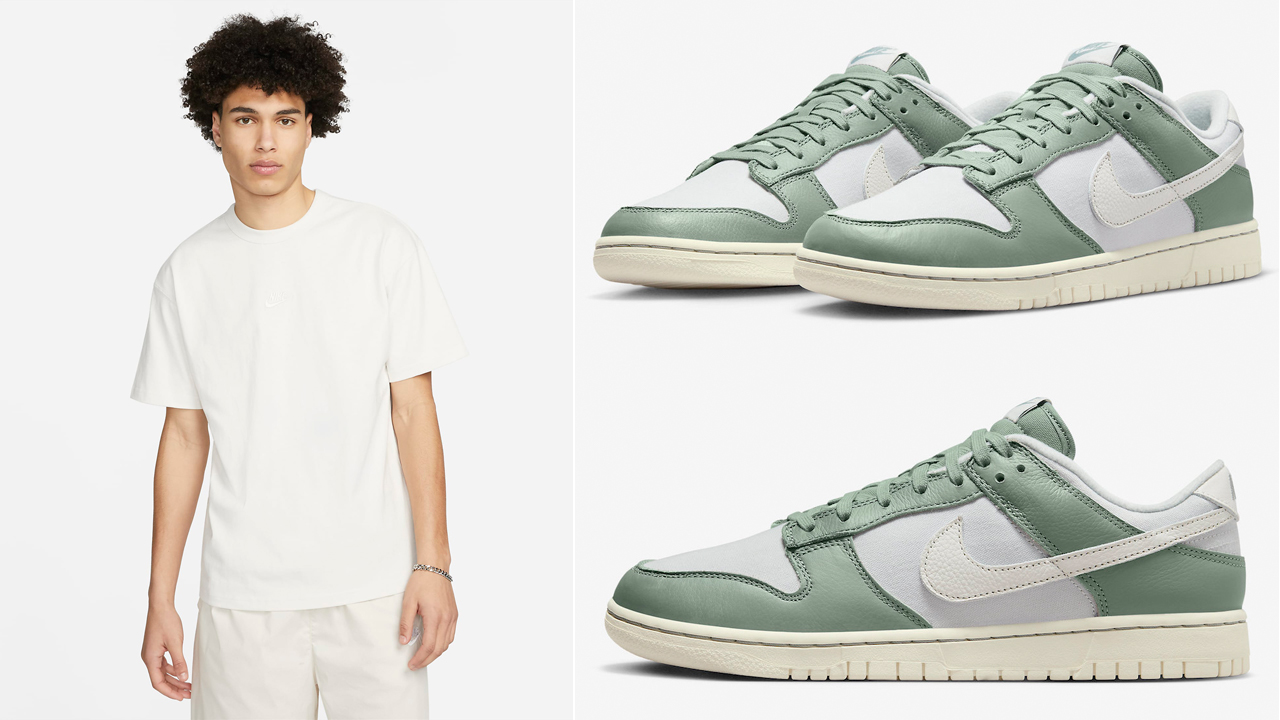 Nike Dunk Low Mica Green Shirts Clothing Outfits to Match