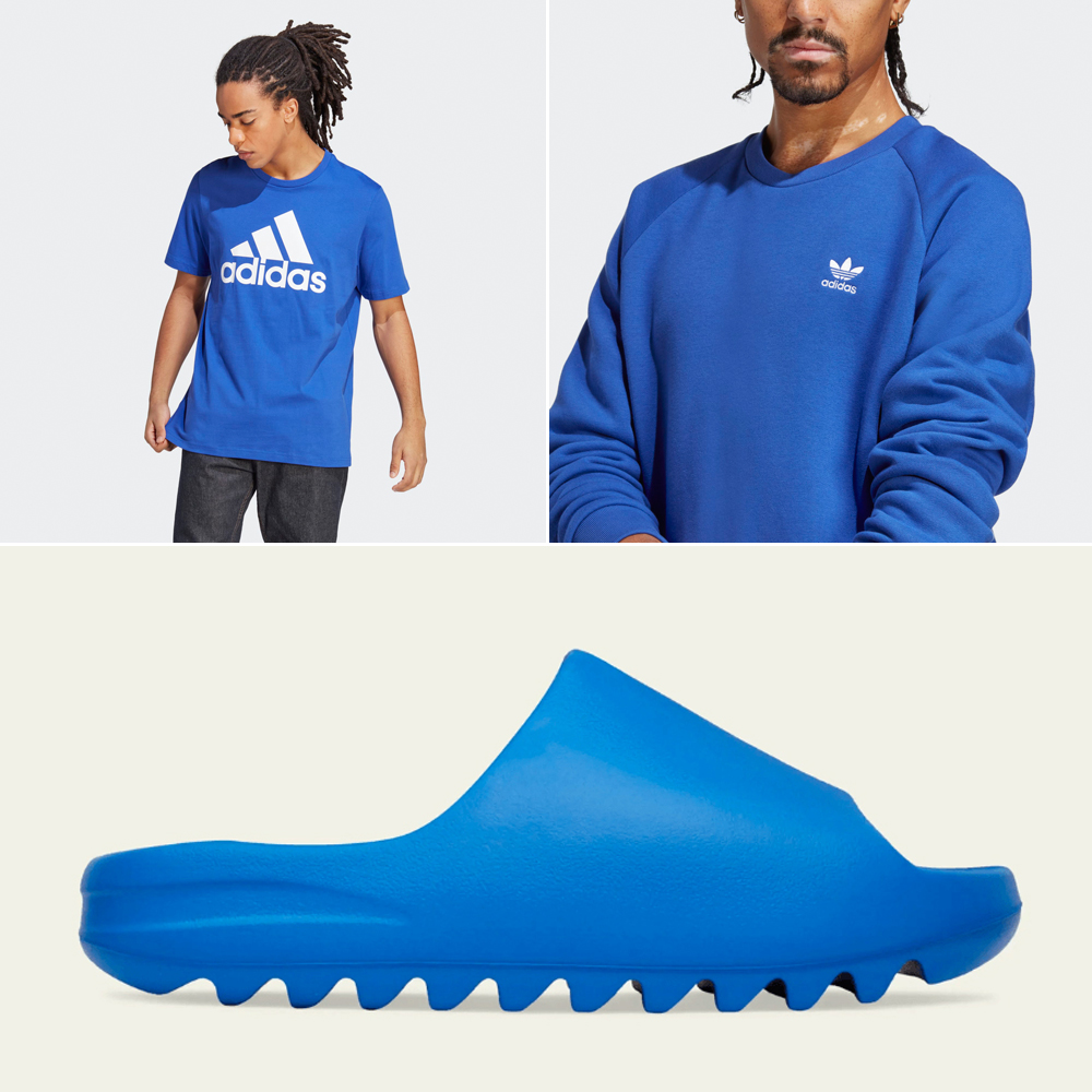adidas YEEZY Slide Azure Shirts Clothing Outfits to Match