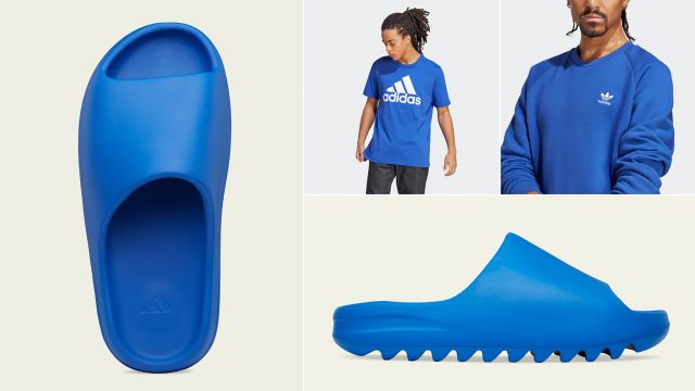 adidas-YEEZY-Slide-Azure-Blue-Shirts-Clothing-Outfits