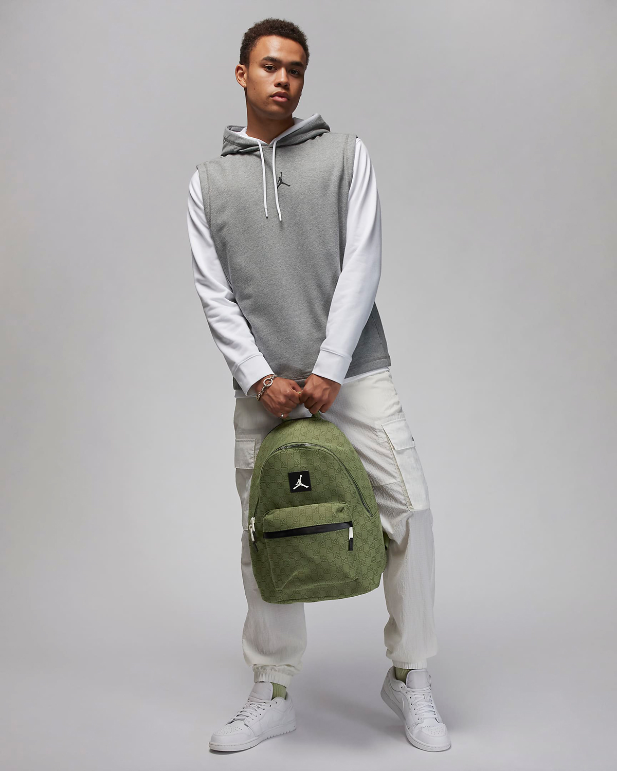 Jordan Monogram Olive Green Bags and Backpacks