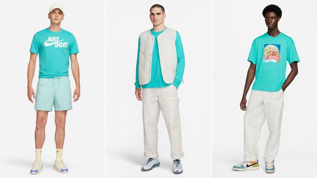 Nike-Light-Retro-Aqua-Shirts-Shorts-Clothing-Sneaker-Outfits