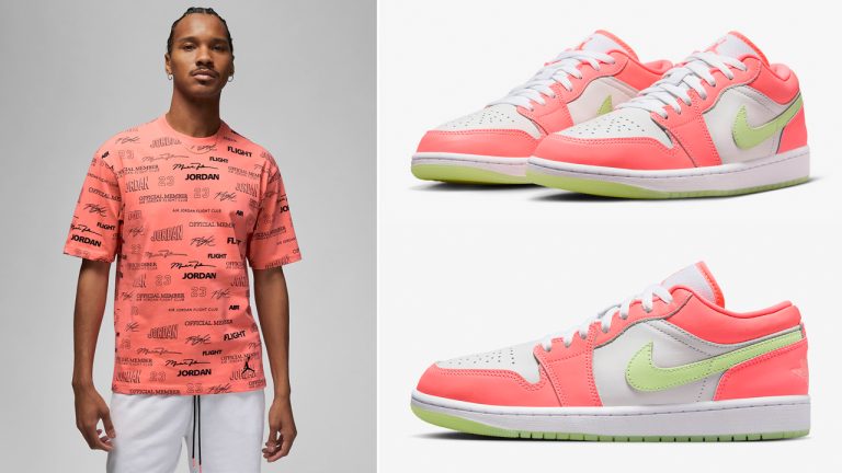 Air Jordan 1 Low Lava Glow Clothing | SneakerFits.com