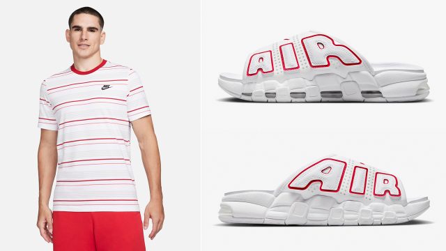 Nike-Air-More-Uptempo-Slides-White-University-Red-Shirts-Clothing-Outfits-to-Match