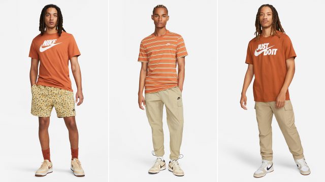 Nike-Dark-Russet-Shirts-Shorts-Clothing-Sneaker-Outfits