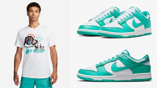 Nike-Dunk-Low-Clear-Jade-Shirt-Outfit