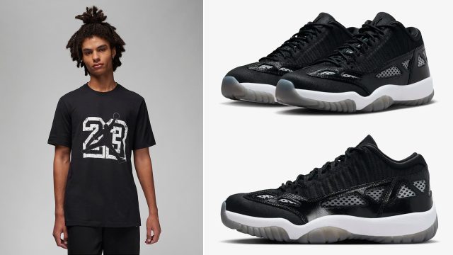 Air-Jordan-11-Low-IE-Black-White-Outfits-Shirts-Clothing