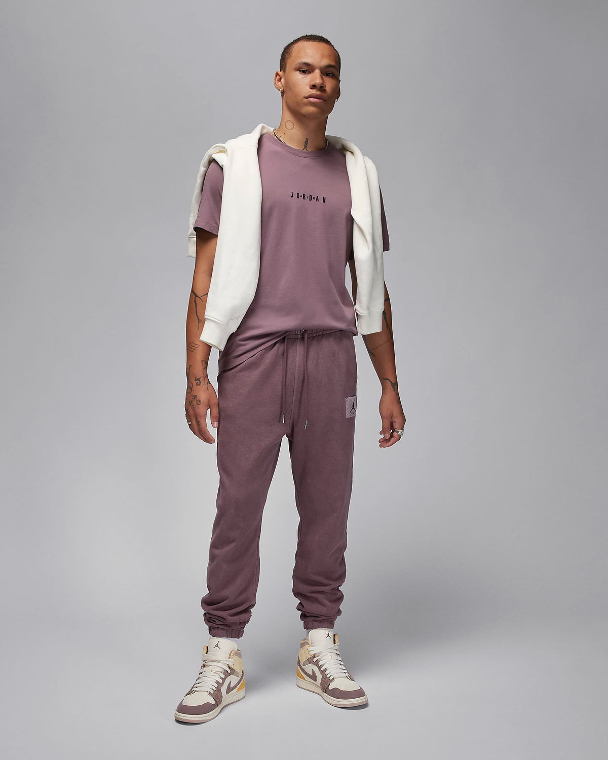 Jordan Sky J Mauve Clothing Shirts Sneakers Outfits