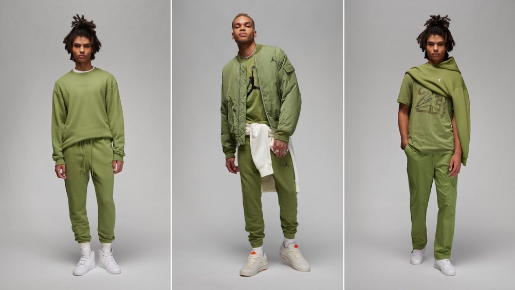 Jordan Jumpman MVP Sky J Light Olive Shirt Outfit