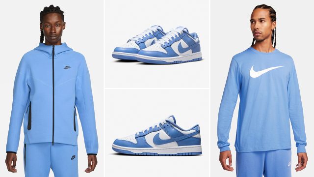 Nike-Dunk-Low-Polar-Blue-Shirts-Clothing-Outfits