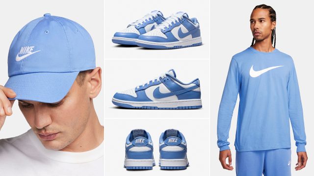 Nike-Dunk-Low-Polar-Blue-Shirts-Hats-Clothing-Outfits