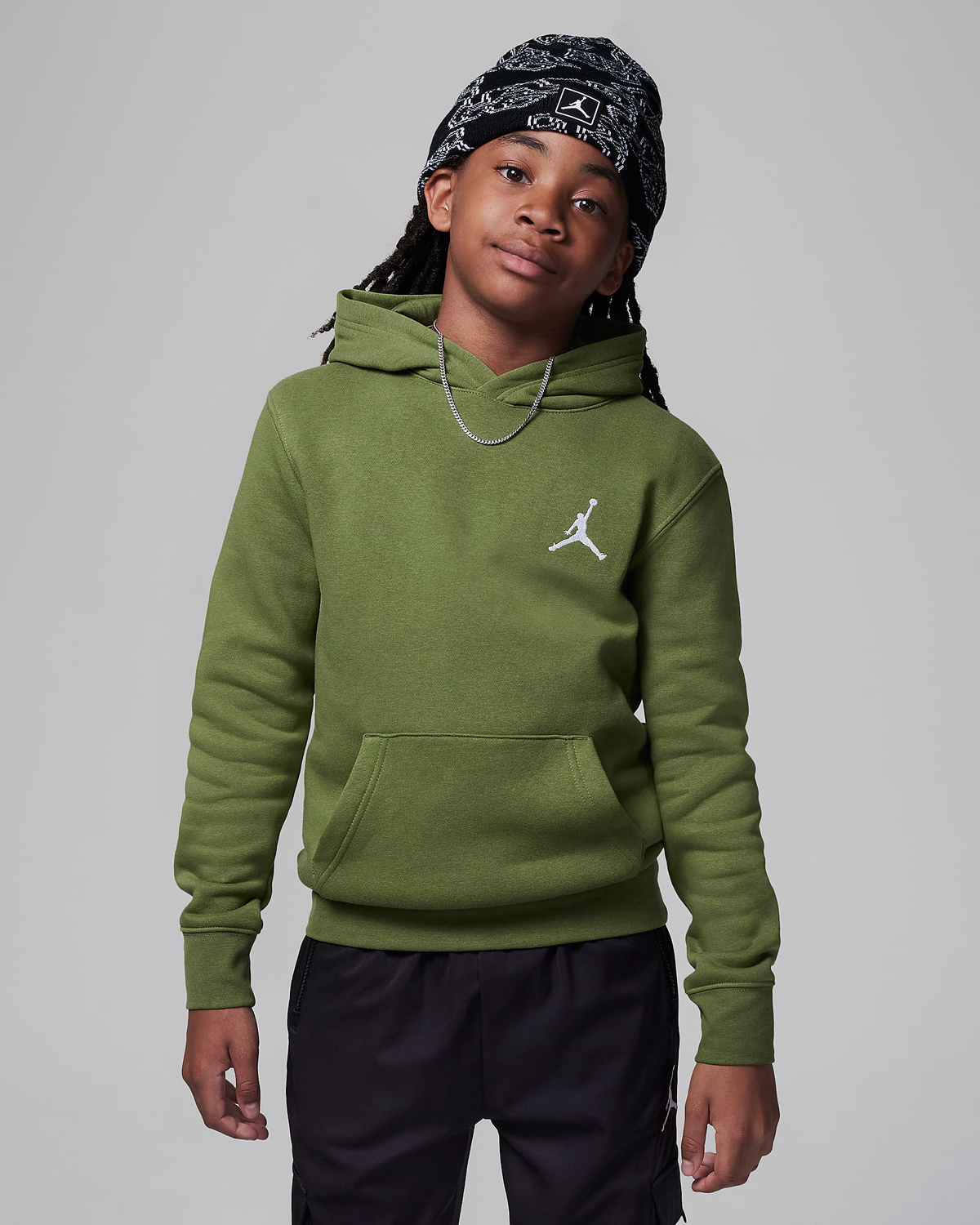 Air Jordan 4 Craft Olive Kids Grade School Shirts Outfits