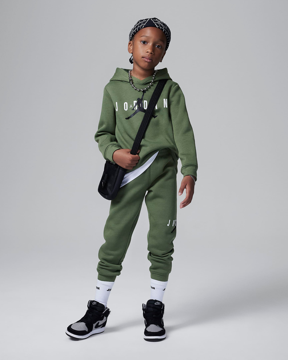 Air Jordan 4 Craft Olive Kids Grade School Shirts Outfits