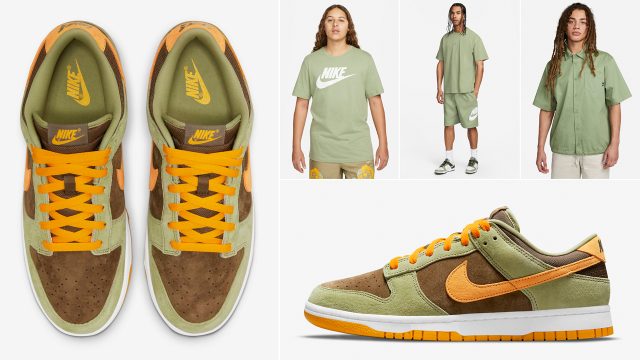 Nike-Dunk-Low-Dusty-Olive-2024-Shirts-Hats-Clothing-Outfits