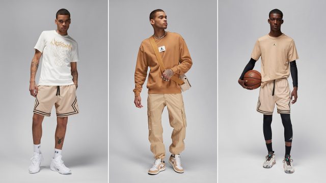 Jordan-Legend-Medium-Brown-Clothing-Shirts-Shorts-Pants-Sneakers-Outfits