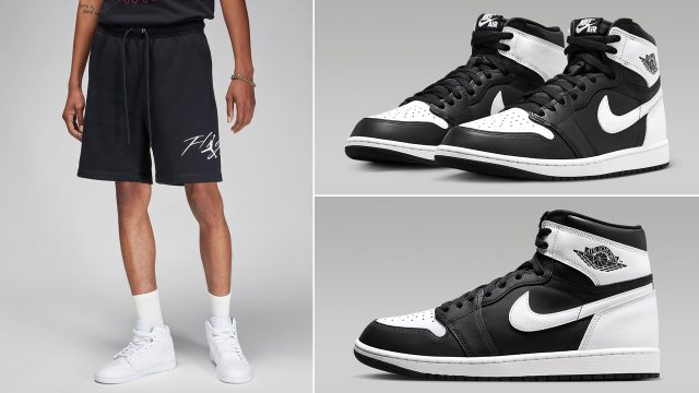 Air-Jordan-1-High-OG-Black-White-Shorts