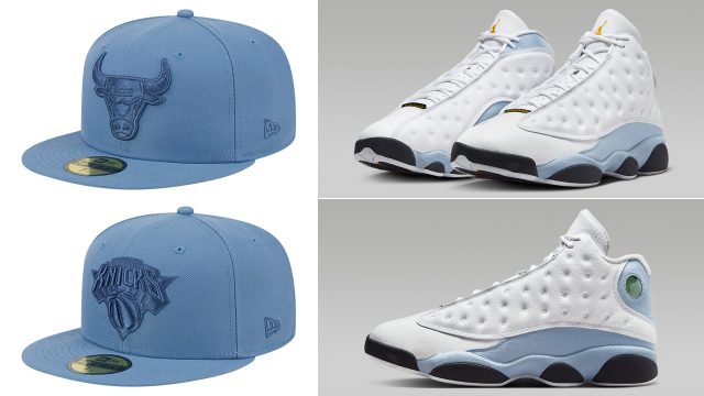 Air-Jordan-13-Blue-Grey-New-Era-Fitted-Hats