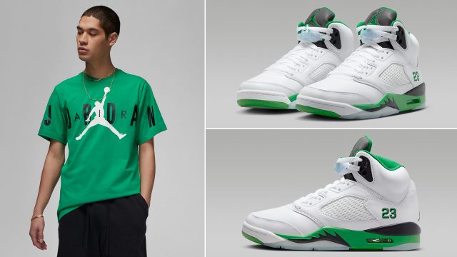 Air-Jordan-5-Lucky-Green-Shirt