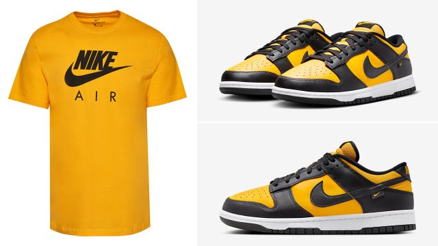 Nike-Dunk-Low-Black-University-Gold-Shirt-Outfit