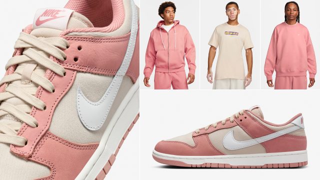Nike-Dunk-Low-Red-Stardust-Sanddrift-Shirts-Outfits-Clothing