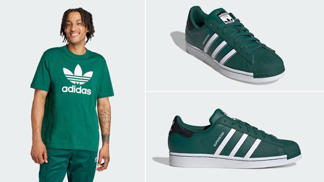 adidas-Superstar-Collegiate-Green-Shirt-Outfit
